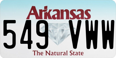 AR license plate 549VWW