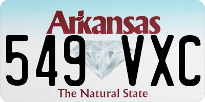 AR license plate 549VXC