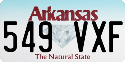 AR license plate 549VXF