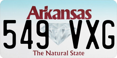 AR license plate 549VXG