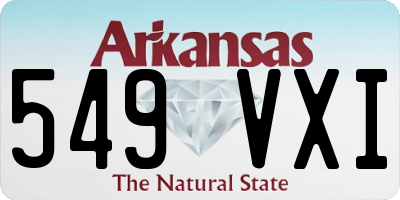 AR license plate 549VXI