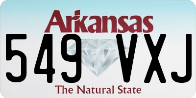 AR license plate 549VXJ