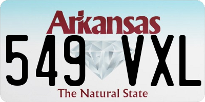AR license plate 549VXL