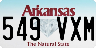AR license plate 549VXM
