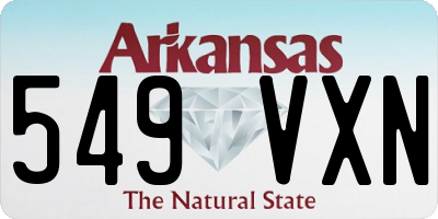 AR license plate 549VXN