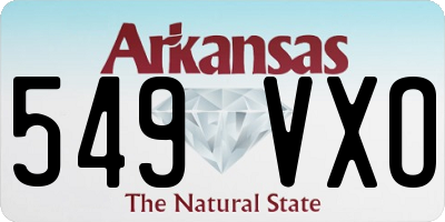 AR license plate 549VXO