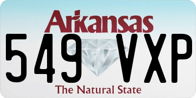 AR license plate 549VXP