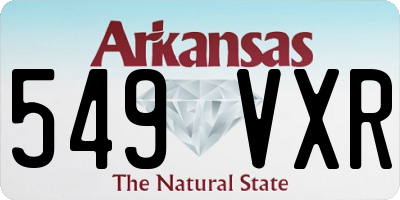 AR license plate 549VXR