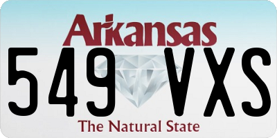 AR license plate 549VXS