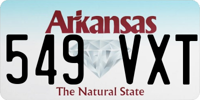 AR license plate 549VXT