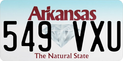 AR license plate 549VXU