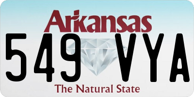 AR license plate 549VYA