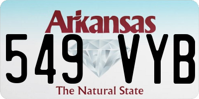 AR license plate 549VYB