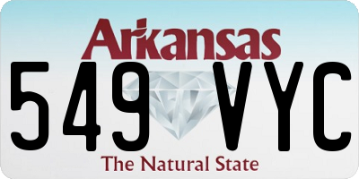 AR license plate 549VYC