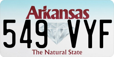 AR license plate 549VYF