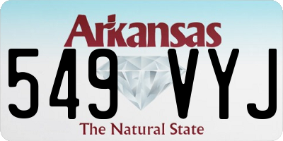 AR license plate 549VYJ