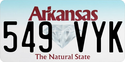 AR license plate 549VYK