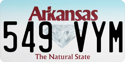 AR license plate 549VYM
