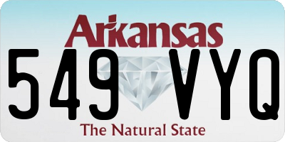 AR license plate 549VYQ