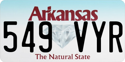 AR license plate 549VYR