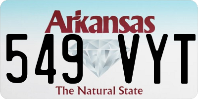 AR license plate 549VYT