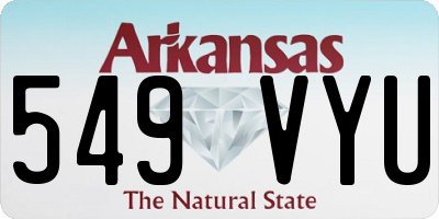 AR license plate 549VYU