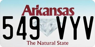 AR license plate 549VYV