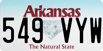 AR license plate 549VYW