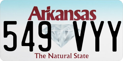 AR license plate 549VYY