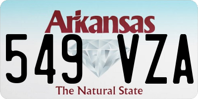 AR license plate 549VZA