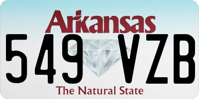 AR license plate 549VZB