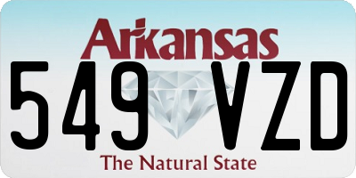 AR license plate 549VZD