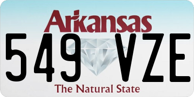 AR license plate 549VZE
