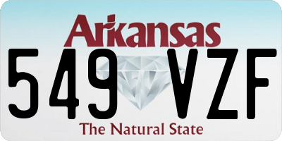 AR license plate 549VZF