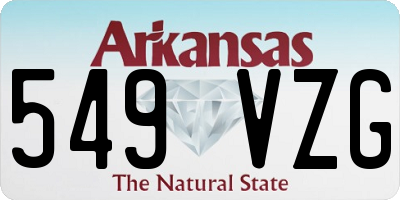 AR license plate 549VZG