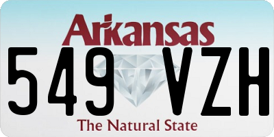 AR license plate 549VZH