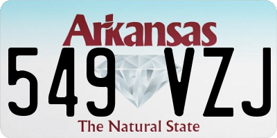 AR license plate 549VZJ
