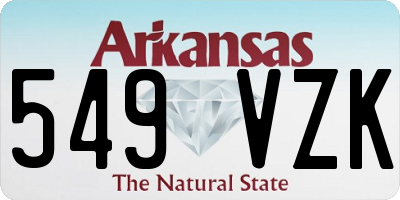 AR license plate 549VZK