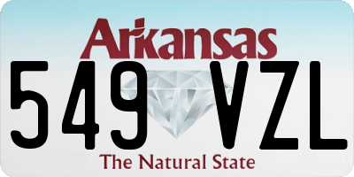 AR license plate 549VZL