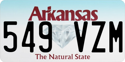 AR license plate 549VZM