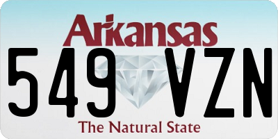 AR license plate 549VZN