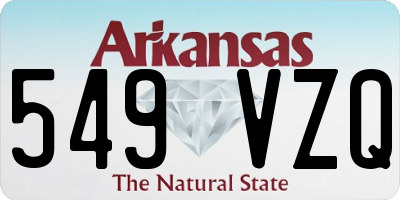AR license plate 549VZQ