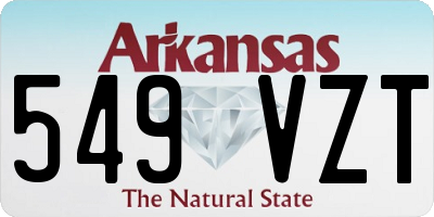 AR license plate 549VZT