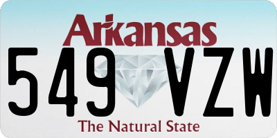 AR license plate 549VZW