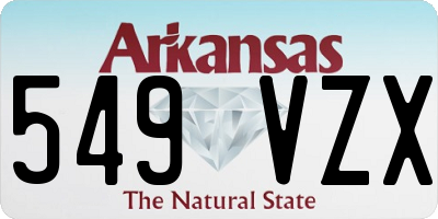 AR license plate 549VZX