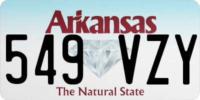 AR license plate 549VZY