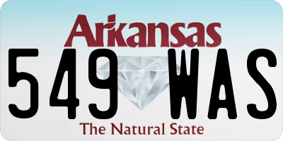 AR license plate 549WAS