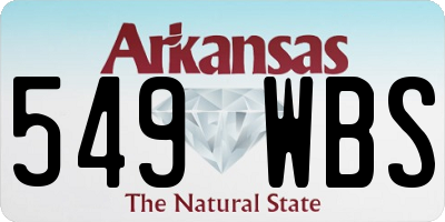 AR license plate 549WBS