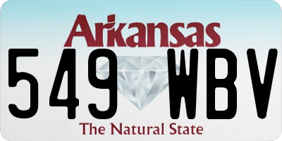 AR license plate 549WBV