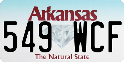 AR license plate 549WCF